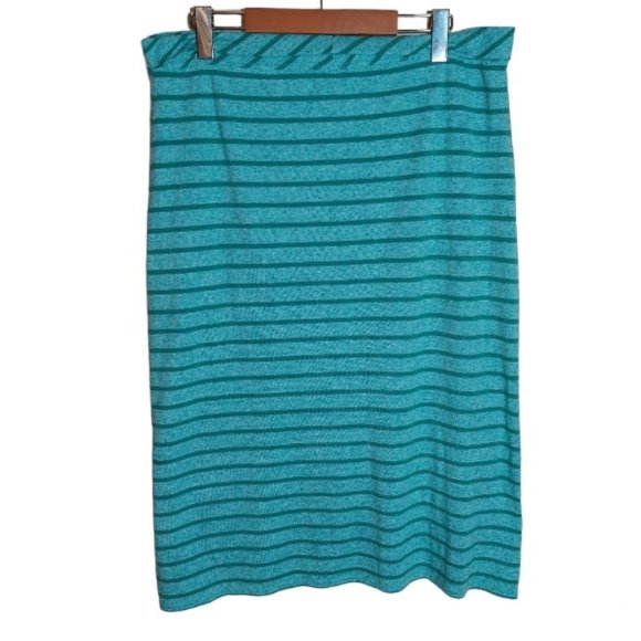 Lucy Mint Green Striped Maxi Skirt - Size M - Picture 2 of 5